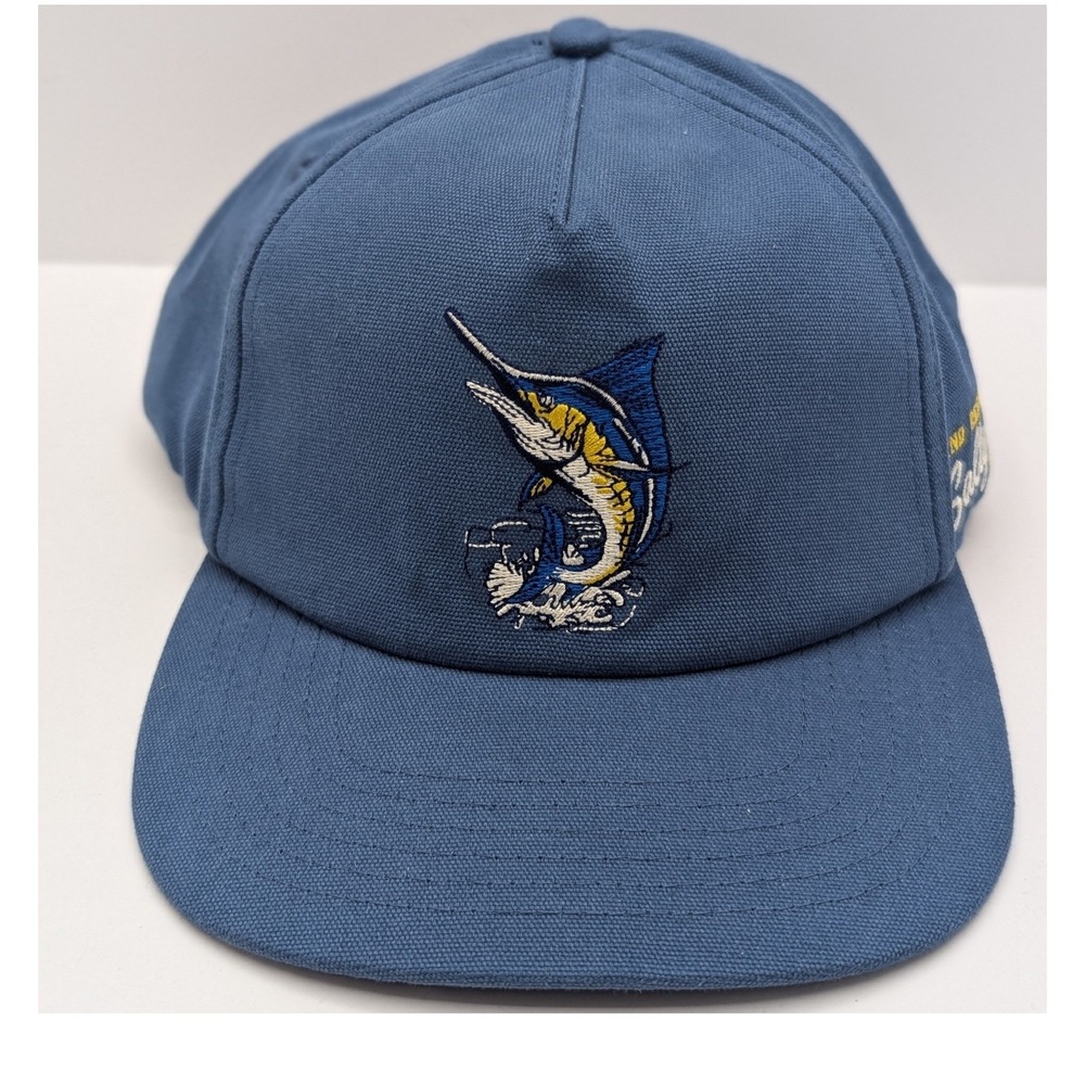 Salty Crew Coastal Snapback Hat Channel Blue Marlin Fishing Cap 35035665 NEW